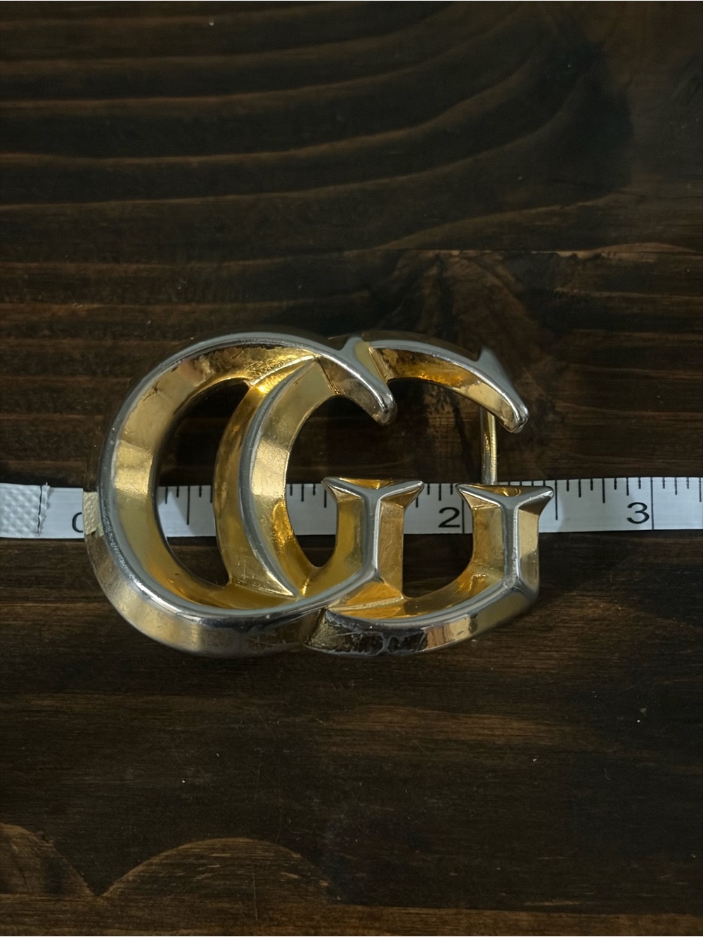 Gucci Vintage Gold Plated Double G Logo Belt Buckle. - Picture 13 of 13